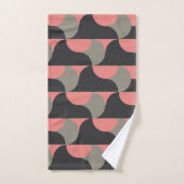 Mid-Century Moderne perziken en grijs Bad Handdoek (Handdoek)