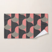 Mid-Century Moderne perziken en grijs Bad Handdoek (Handdoek)