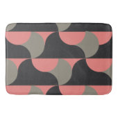 Mid-Century Moderne perziken en grijs Badmat (Voorkant)