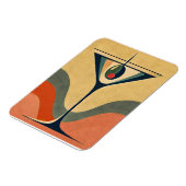 Mid Century Moderne "pimento olijf martini golf" Magneet (Linkerzijde)