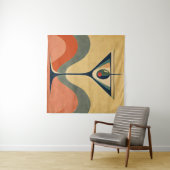 Mid Century Moderne "pimento olijf martini golf" Wandkleed (In Situ (horizontaal))
