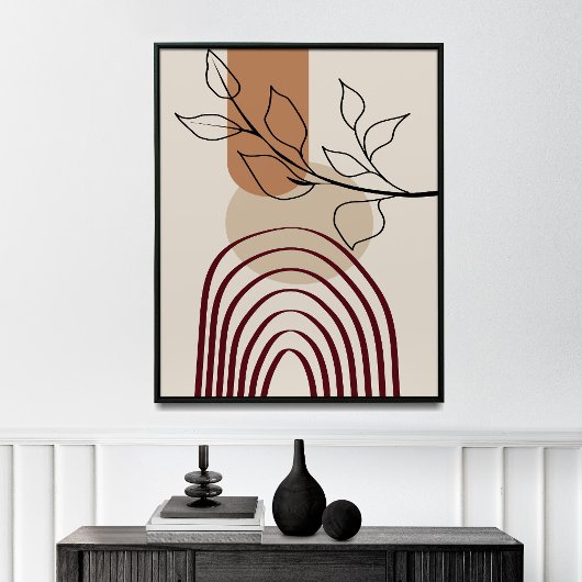 Mid Century Moderne Poster, Wall Art Poster