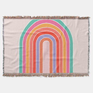 Mid Century Moderne Regenboog Deken