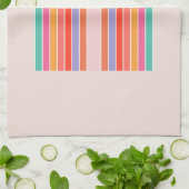 Mid Century Moderne Regenboog Theedoek (Gevouwen)