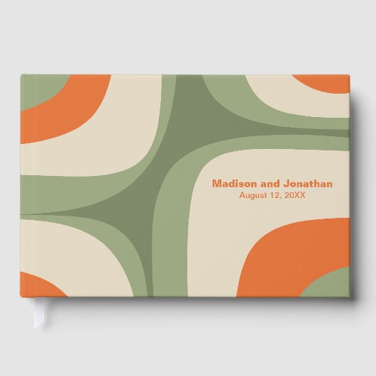 Mid Century Moderne Retro Groove Modernist Gastenboek (Voorkant)
