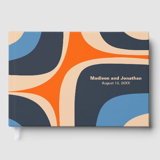 Mid Century Moderne Retro Groove Modernist Gastenboek (Voorkant)