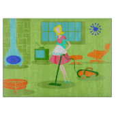 Mid Century moderne retro huisvrouw snijplank (Voorkant)