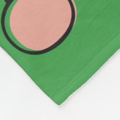 Mid Century Moderne Retro Kerstkunst Groen Fleece Deken (Hoek)