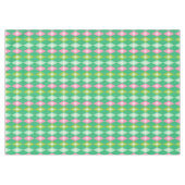 Mid Century Moderne Retro Roze & Groene Diamant Tafelkleed (Voorkant (Horizontaal))