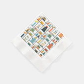 Mid Century Moderne Retro Stijlvolle Keukenplanken Servet (Hoek)