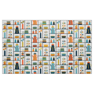 Mid Century Moderne Retro Stijlvolle Keukenplanken Stof