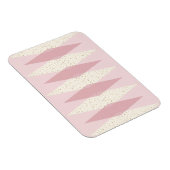 Mid Century Moderne Roze Argyle Flexible Magnet Magneet (Rechterzijde)