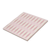 Mid Century Moderne Roze Argyle Small Ceramic Tile Tegeltje (Zijkant)