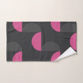 Mid-Century Moderne roze en grijs Bad Handdoek (Handdoek)