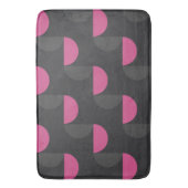 Mid-Century Moderne roze en grijs Badmat (Voorkant Verticaal)