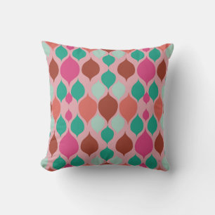 Mid Century Moderne Roze Geometric Kussen