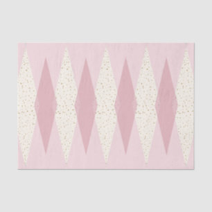 Mid Century Moderne roze speelstijlpapier Tissuepapier