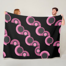 Mid-Century Moderne roze, zwart en grijs
