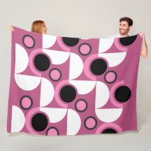 Mid-Century Moderne roze, zwart en grijs