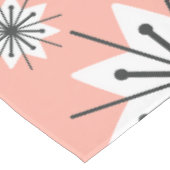 Mid Century Moderne Sneeuwvlokken Perzik Tafelkleed (Gekanteld)