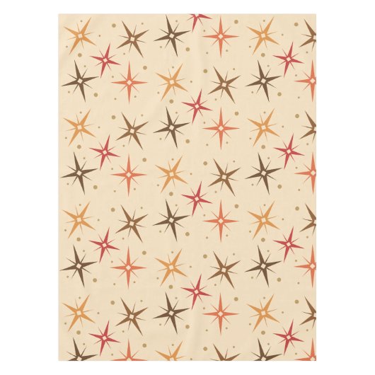 Mid Century Moderne Sterren Hemel Tafelkleed (Voorkant)
