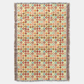 Mid-Century Moderne Stippen - crème met meerdere Deken (Voorkant Verticaal)