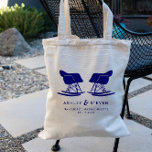 Mid Century moderne stoel bruiloft welkomsttas, ma Tote Bag<br><div class="desc">Vier uw liefde voor het middeleeuwse en moderne Eames-tijdperk met deze klassieke canvas tas. Beschikt over het silhouet van bijpassende gegoten plastic rockers in marineblauw. Maakt een geweldige geschenkzak om gasten te verwelkomen in hun hotel wanneer ze aankomen op uw bruiloft - vul gewoon met uw favoriete lekkernijen. Desgewenst kunt...</div>