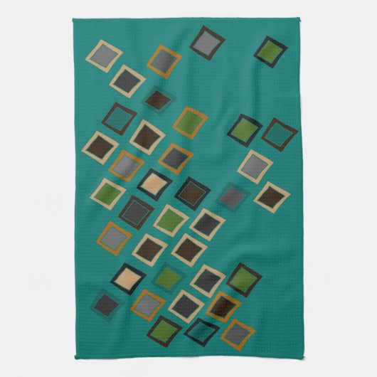 Mid Century Moderne Style Tea Towel Theedoek (Verticaal)