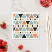 Mid Century Moderne Triangles Stippen Servet (Insitu)