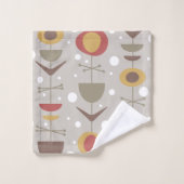Mid Century Moderne Tuin Meerkleurig Bad Handdoek (Wasdoekje)