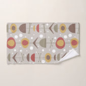 Mid Century Moderne Tuin Meerkleurig Bad Handdoek (Handdoek)