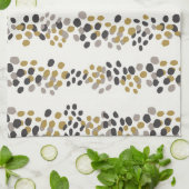 Mid Century Moderne Vakantie met Dot Patroon Theedoek (Gevouwen)