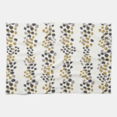 Mid Century Moderne Vakantie met Dot Patroon Theedoek (Horizontaal)