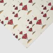 Mid-Century Moderne Valentijnse  Geometrische Rode Tissuepapier (Detail)