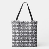 Mid-Century Moderne vis, grijs, wit en zwart Tote Bag (Achterkant)