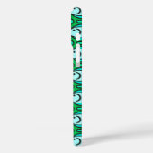 Mid-Century Moderne vis, jade groen en aqua Case-Mate iPhone Case (Achterkant / Links)