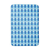 Mid-Century Moderne vis, kobaltblauw Badmat (Voorkant Verticaal)