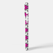 Mid-Century Moderne vis, roze en grijs Case-Mate iPhone Case (Achterkant / Links)