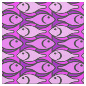 Mid-Century Moderne vis, roze en violet Stof (Close Up)
