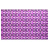 Mid-Century Moderne vis, roze en violet Stof (Fat Quarter)