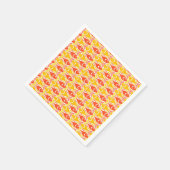 Mid-Century Moderne vis, tangerine oranje Servet (Hoek)