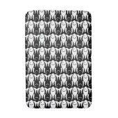 Mid-Century Moderne vis, zwart-wit Badmat (Voorkant Verticaal)