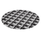 Mid-Century Moderne vis, zwart-wit Snijplank (Hoek)