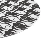 Mid-Century Moderne vis, zwart-wit Snijplank (Hoek)