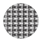 Mid-Century Moderne vis, zwart-wit Snijplank (Voorkant)