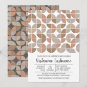 Mid Century Moderne Vrijgezellenfeest Champagne Co Kaart (Voorkant / Achterkant)