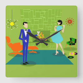 Mid Century Moderne Wandklok