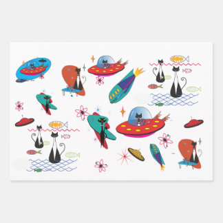 Mid Century Moderne Wrapping Paper