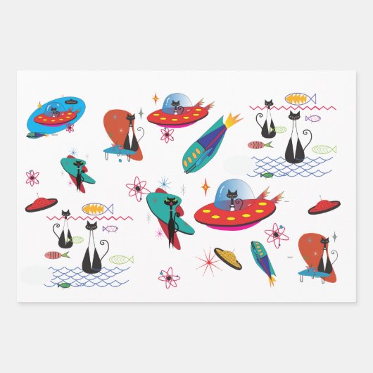 Mid Century Moderne Wrapping Paper (Voorkant)