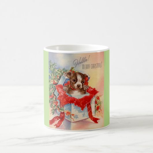  Mid Century Mooie Baby Boston Terrier Koffiemok (Center)